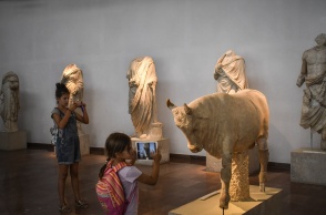 Εκθέματα στο Αρχαιολογικό Μουσείο της Αρχαίας Ολυμπίας