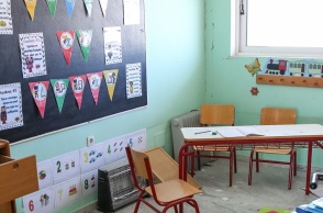 Ρωγμή σε σχολική τάξη από σεισμική δόνηση