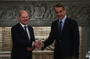 Συνάντηση Μητσοτάκη - Σολτς