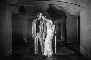 Ο Λεωνίδας Κακούρης και ο Μίνως Θεοχάρης στον «Βασιλιά Ληρ»