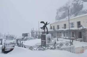 Χιόνια στη Σαμοθράκη