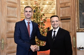 Ο Χάρης Δούκας και ο Κώστας Μπακογιάννης