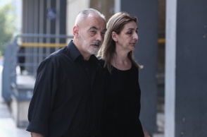 Ο πατέρας και η μητέρα του Άλκη Καμπανού