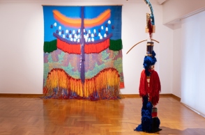 Άποψη της έκθεσης «Mεθοριακότητα I Liminality» στην γκαλερί Citronne με έργα της Μάρως Φασουλή