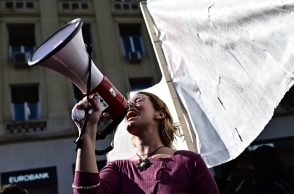 Στιγμιότυπα από το πανεκπαιδευτικό συλλαλητήριο στην Αθήνα