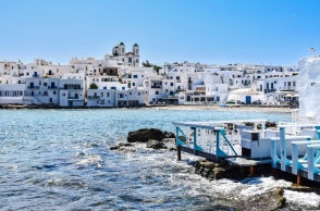 Άποψη της περιοχής της Νάουσας στην Πάροι