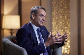 Ο Κυριάκος Μητσοτάκης σε forum στην Ινδία