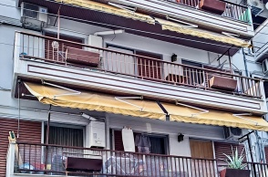 Το σπίτι όπου διαπράχθηκε το έγκλημα στην περιοχή Χαριλάου στη Θεσσαλονίκη