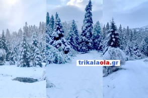 Χιόνια στα Τρίκαλα