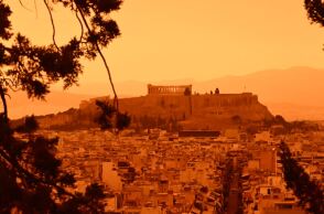 Αφρικανική σκόνη πάνω από την Ακρόπολη