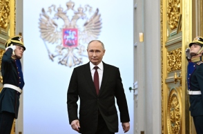 Ο Βλάντιμιρ Πούτιν κατά την τελετή ορκομωσίας του