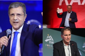 Ο Γιώργος Αυτιάς, ο Κώστας Αρβανίτης και ο Νίκος Παπανδρέου