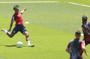 Η προπόνηση της ομάδας στο Γ. Καραϊσκάκης