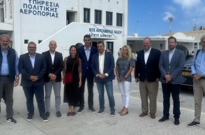 Η Δόμνα Μιχαηλίδου στη Νάξο: Στο επίκεντρο η εξεύρεση εργαζομένων στον τουρισμό