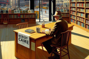 Παρουσιάσεις βιβλίων μπροστά σε άδειες καρέκλες