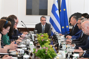 Συνεδρίαση του Υπουργικού Συμβουλίου με τη νέα σύνθεση, όπως διαμορφώθηκε μετά τον ανασχηματισμό υπό τον Πρωθυπουργό Κυριάκο Μητσοτάκη 