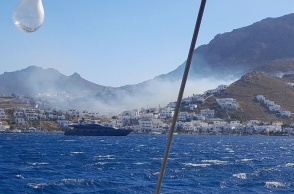 Φωτιά Σέριφος: Χωρίς ενεργό μέτωπο μετά από δύσκολη νύχτα