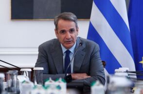 Κυριάκος Μητσοτάκης στο υπουργικό