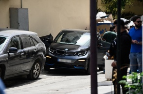 Το σημείο της δολοφονία του 54χρονου τοπογράφου Παναγιώτη Στάθη στο Ψυχικό