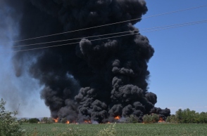 Λάρισα: Μήνυμα 112 για φωτιά σε εργοστάσιο ανακύκλωσης