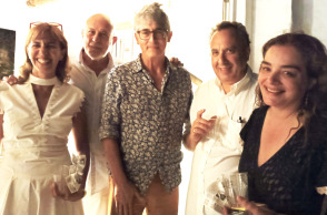 Από αριστερά: Φαίη Καζαντζίδου, Γιώργος Βερνίκος, Αλεξάντερ Πέιν, Χρήστος Χωμενίδης, Γωγώ Μπρέμπου