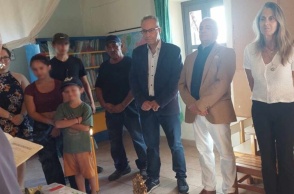 Αγιασμός στη Γαύδο με τέσσερις μαθητές