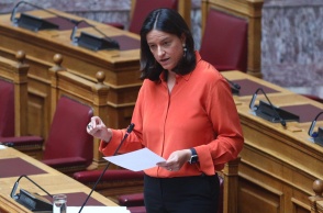 Η υπουργός Εργασίας, Νίκη Κεραμέως