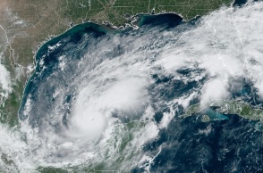 Κυκλώνας Μίλτον: Δορυφορική εικόνα 