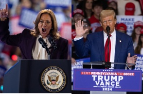 Κάμαλα Χάρις και Ντόναλντ Τραμπ