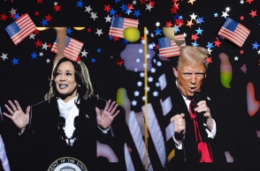 Κάμαλα Χάρις και Ντόναλντ Τραμπ