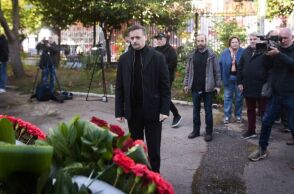 Ο Χάρης Δούκας κατέθεσε στεφάνι στο Πολυτεχνείο