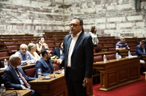 Ο Σωκράτης Φάμελλος στην Κοινοβουλευτική Ομάδα του ΣΥΡΙΖΑ