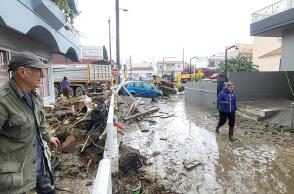Εικόνα από το πέρασμα της κακοκαιρίας Bora στη Ρόδο