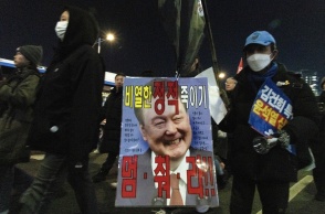 Διαδηλώσεις μετά την κήρυξη και την ανάκληση του στρατιωτικού νόμου στη Νότια Κορέα