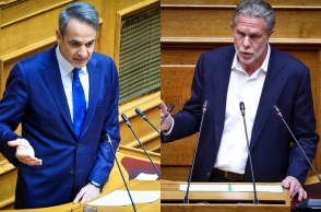 Κυριάκος Μητσοτάκης και Παύλος Γερουλάνος