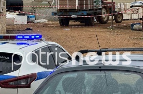 Εικόνα από το σημείο της άγριας δολοφονίας στην Ηλεία