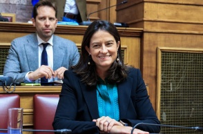 Η υπουργός Εργασίας, Νίκη Κεραμέως