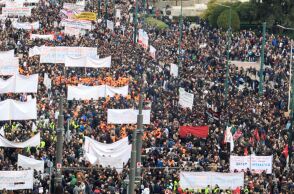 Συγκέντρωση για τα Τέμπη στο Σύνταγμα