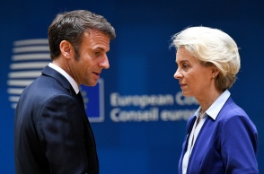 Ούρσουλα φον ντερ Λάιεν και Εμανουέλ Μακρόν