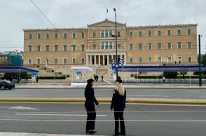 Λίγες στιγμές πριν αρχίσει η παρέλαση