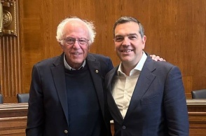 Ο Αλέξης Τσίπρας συναντήθηκε με τον Μπέρνι Σάντερς