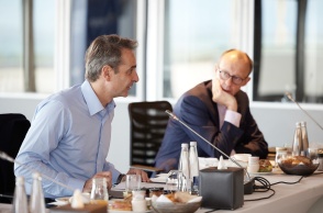 Κυριάκος Μητσοτάκης και Φρίντριχ Μερτς