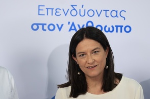 Η υπουργός Εργασίας, Νίκη Κεραμέως