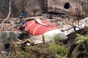 Το σημείο της συντριβής του αεροσκάφους