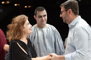 Ο Νίκος Ανδρουλάκης στην παράσταση «Μήδεια» του Teatro Patologico