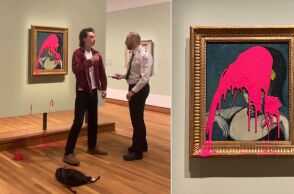 Ακτιβιστής για το κλίμα έριξε ροζ μπογιά σε πίνακα του Πικάσο στο Μουσείο του Μόντρεαλ - Μέλος της ομάδας Last Generation Canada - Το βίντεο του βανδαλισμού