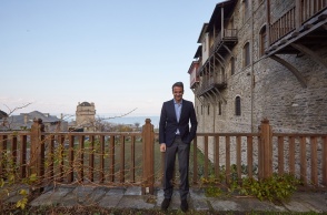 Ο Κυριάκος Μητσοτάκης στο Άγιο Όρος