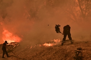 Καλύτερη η εικόνα της φωτιάς στις Αφίδνες: Έπεσε η ένταση του ανέμου - Μάχη για να μην περάσει η φωτιά στην Πάρνηθα