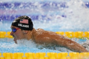 Ο Λούκα Ουρλάντο, πρώτος Αμερικανός που κερδίζει τα 200μ. πεταλούδα μετά τον Φελπς