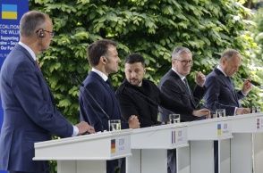 Ευρωπαίοι ηγέτες με τον Βολοντίμιρ Ζελένσκι